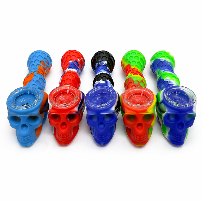 4.5" Skull Head Silicone pipe Silicone Pipe NIBO Distribution