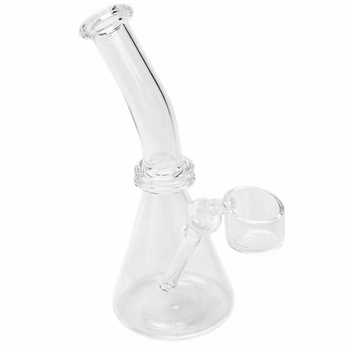 Cannaccessories | 5" All-Quartz Bangin Beaker Glass Concentrate Rig Glass Rig Maq Distributors
