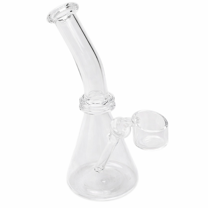 Cannaccessories | 5" All-Quartz Bangin Beaker Glass Concentrate Rig Glass Rig Maq Distributors