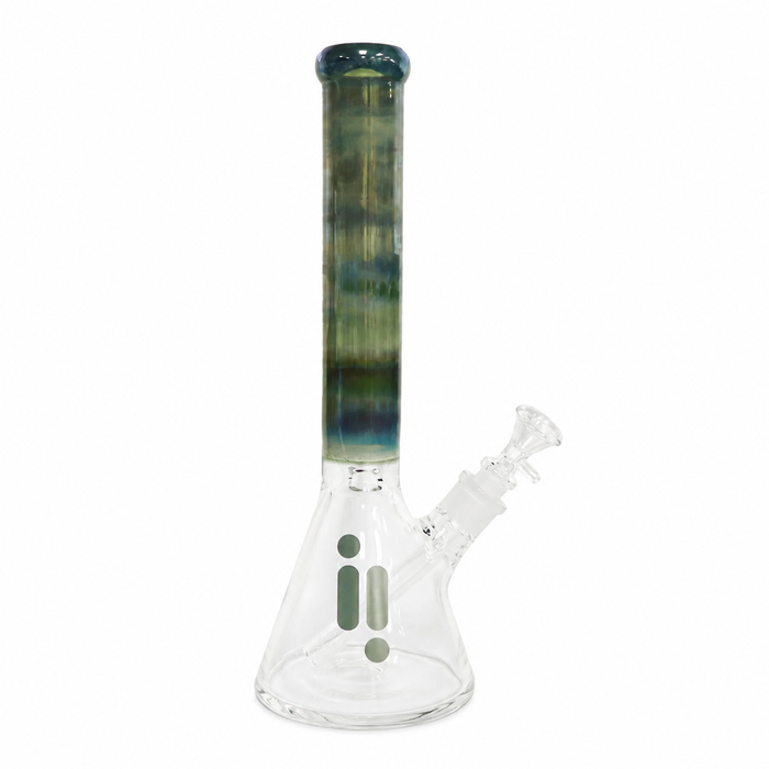 Infyniti | 16" 7mm Branded Glass Beaker Bong with Tornado Perc [GP1650]