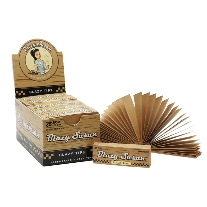 Blazy Susan | Unbleached Filter Tips Box of 25