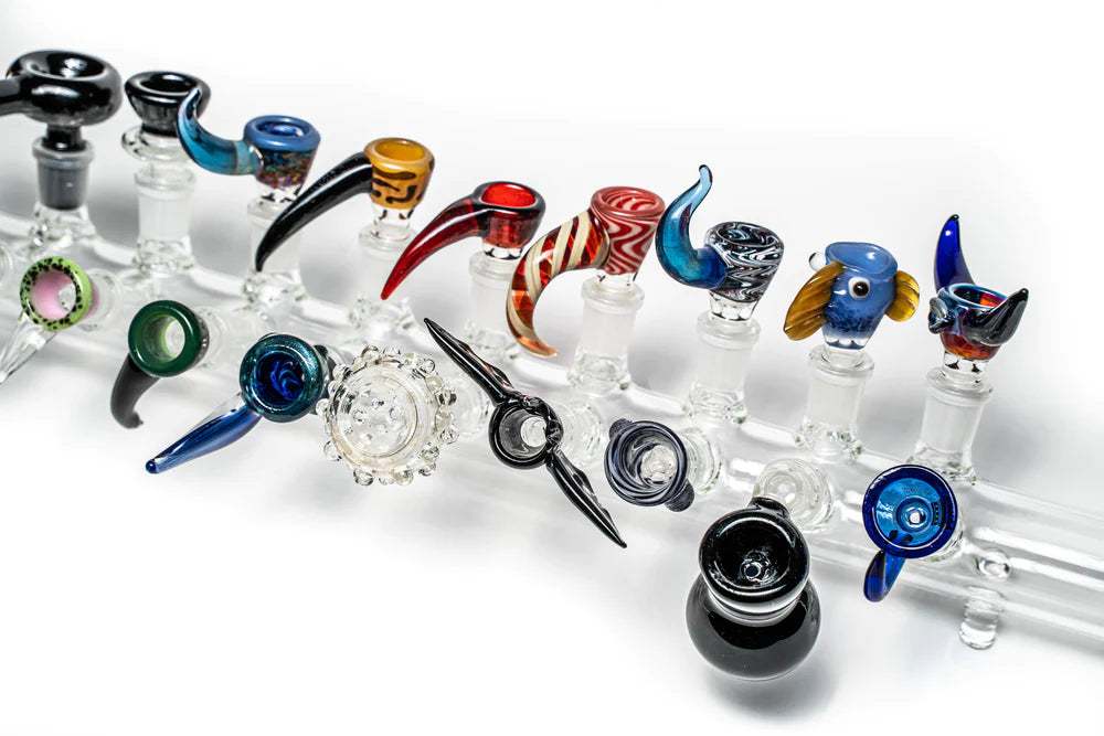 20 Glass Bowl & Banger Display holder for 14 mm joint Bowl · Banger · Oil Burner Smoking Cat Distribution