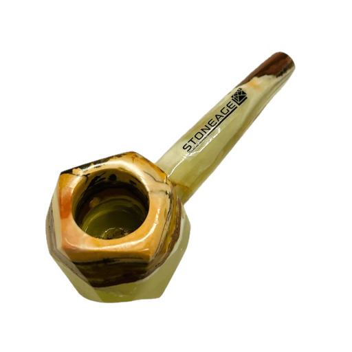 StoneAge | 4" Handmade Tobacco Smoking Pipe – Model: Diamond, Includes Gift Box Quartz hand pipe NicePrice