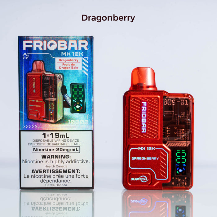 FRIOBAR | MX 10K Rechargeable Disposable Vape Box of 5 Disposable Vape Canadian National Distributors Dragonberry