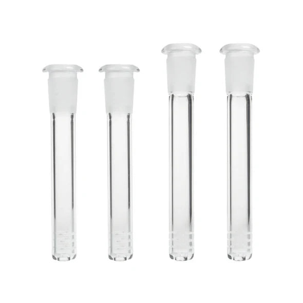 Clear Glass Slitted Diffuser Downstem – Multiple Sizes Available (3"–4.5") Downstem · Bowlstem Small Biz Distributors 3"