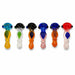 3" Leaf Design Glass Hand Pipe Glass Pipe Super Supplys Inc Default Title