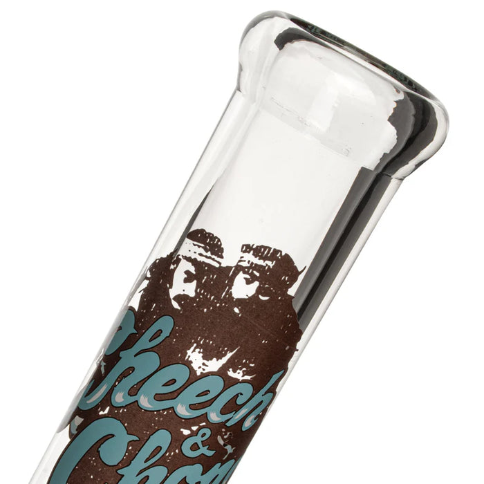 Cheech & Chong® Glass | 15" 7mm Thick Can I Be Blunt Beaker Base Water Pipe [CC165] Glass Bong Smoking Cat Distribution