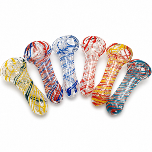 3" Soft Glass Hand Pipe Pack of 2 – Color Assorted Glass Pipe ONE