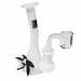 BoroSci | 5.5" Bent Neck Flower Mini Beaker with Banger Glass Rig Glass Rig Maq Distributors Black
