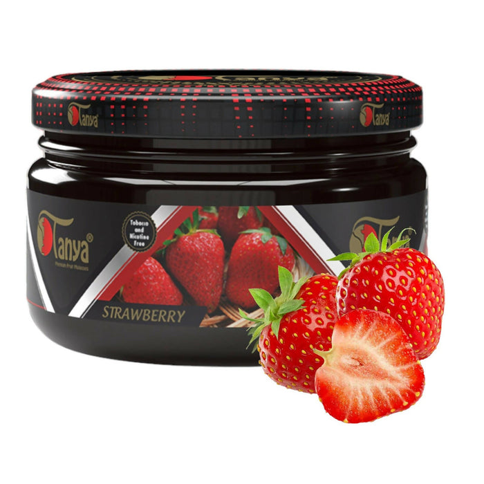TANYA HOOKAH FLAVOR 250G CAN ZERO NICOTINE- ZERO TOBACCO Hookah Accessories Jatiimports LLC STRAWBERRY