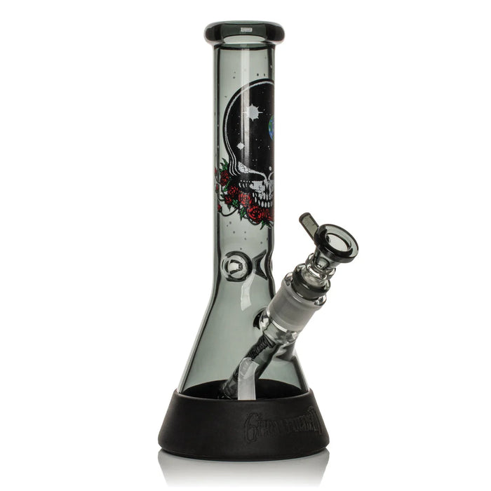 GEAR Premium® | 10" Space Your Face Beaker Base Water Pipe -Grateful Dead x GEAR Premium® Glass Bong Smoking Cat Distribution