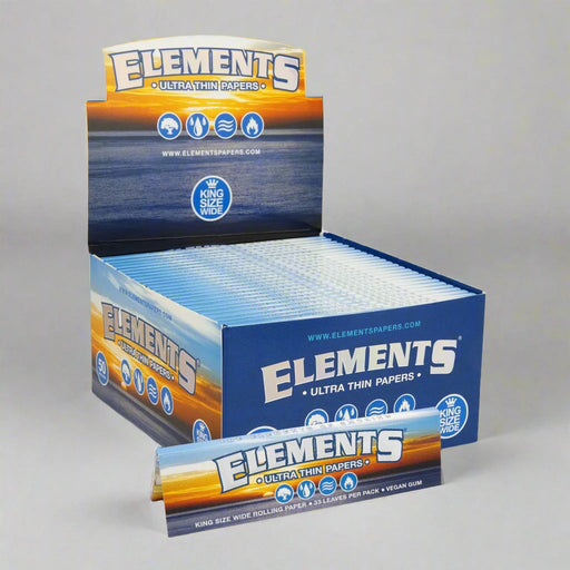 Elements | ultra thin smoking Papers King Size Wide ROLLING PAPER ONE