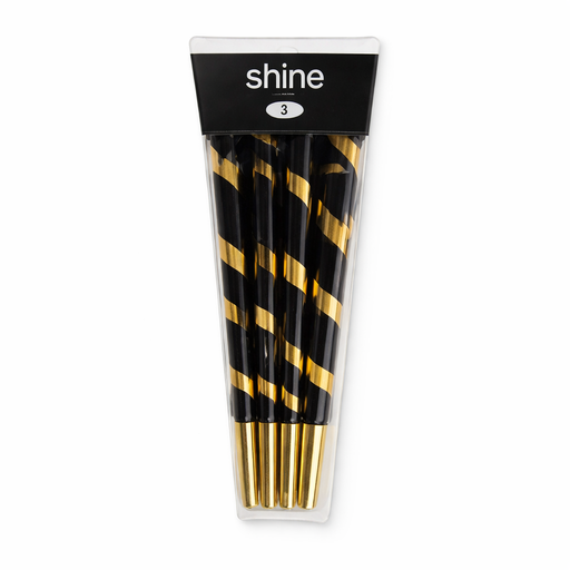 Shine | Tiger Stripes King Size 8-pack Pre-rolled Cone (Display Pack) Shine Papers Box of Tiger Stripes
