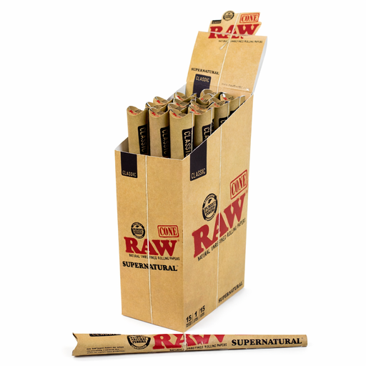 Raw | Classic CONE SUPERNATURAL (Box of 16 Display) [SMK519] Pre-rolled Cone (Display Pack) NIBO Distribution