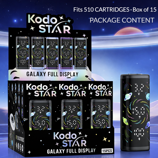 Yocan® | Kodo Star Battery – Fits 510 Cartridges (Box of 15) 510 Battery Smoking Cat Distribution