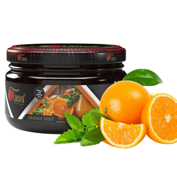 TANYA HOOKAH FLAVOR 250G CAN ZERO NICOTINE- ZERO TOBACCO Hookah Accessories Jatiimports LLC ORANGE MINT