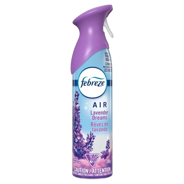 Febreze Air Refresher 250g Box of 6 Odour Eliminator Spray ONE Lavender Dreams