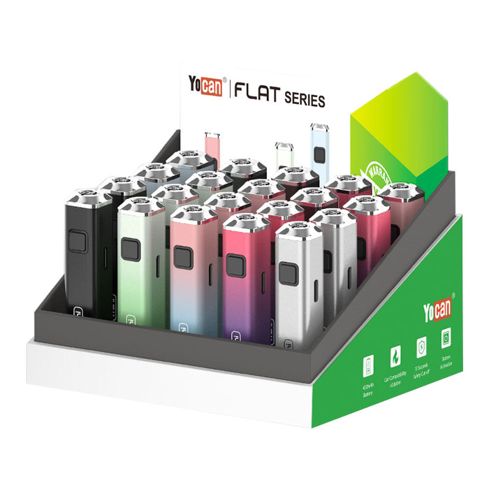 Yocan | FLAT Mini Battery for 510 thread Display of 20