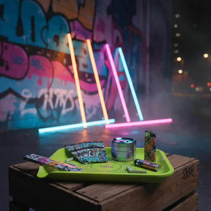 TBBC | Acrylic NEON Rolling Tray Tray THEBOOMBOXCLUB Canada