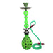 Zebra Heart 1 Hose Hookah 28" Tall Hookah Jatiimports LLC GREEN