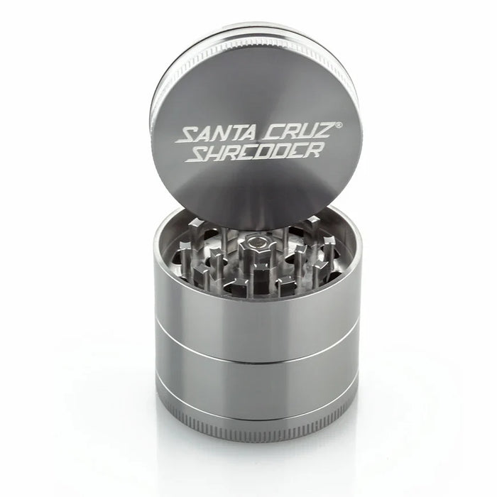 SANTA CRUZ SHREDDER | Medium 4-piece Shredder Regular Grinder Cannatron Grey