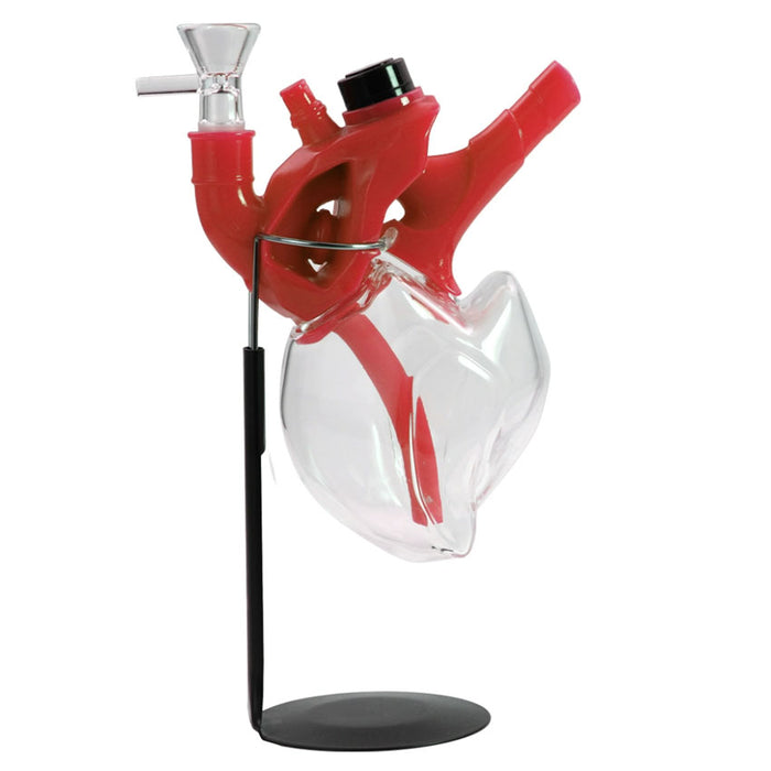 Heart Water Pipe Glass Pipe-Assorted [H260-1] Glass Bong YHS Smoke