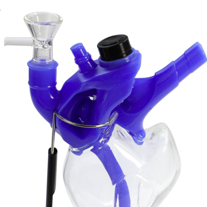 Heart Water Pipe Glass Pipe-Assorted [H260-1] Glass Bong YHS Smoke