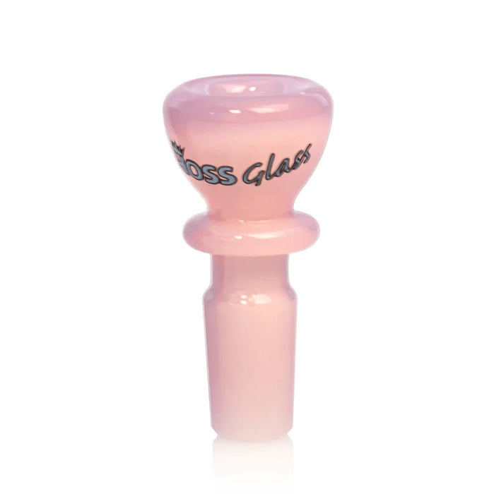 Hoss Glass | 19mm Full colour chunky snapper bowl [YX20C] Bowl · Banger · Oil Burner Smoking Cat Distribution Milk Pink
