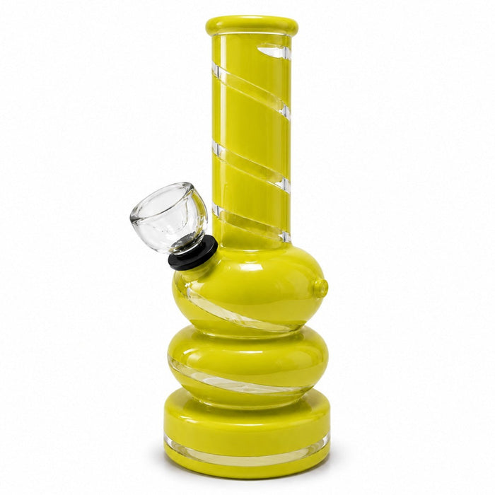 6" Colored Glass Bubble Waterpipe Glass Bong Super Supplys Inc Lime Green