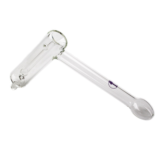 Tree Glass | 7.5" Thin Showerhead Hammer Glass Bubbler Glass Pipe Maq Distributors Clear