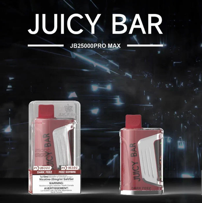 JUICY BAR | JB25000 PROMAX Disposable BOX OF 5 Federal Excise Tax JUICY BAR DARK FEEZ