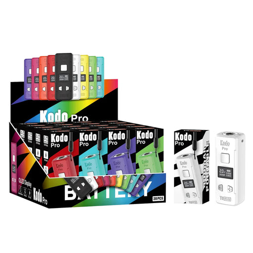 Yocan | Kodo Pro NEW Colours Box of 20 510 Battery Smoking Cat Distribution