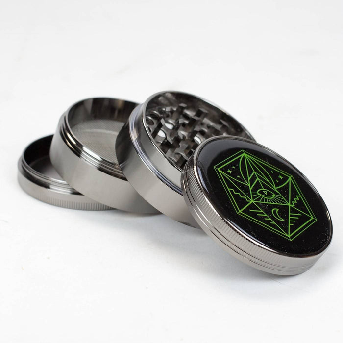 3 Pack Bundle / 6.3 cm (2.5 inch) Spice Grinder, 4 Part, Vintage, Ancient Symbol Design, Magnetic Lid, Durable Zinc Alloy, Pollen Catcher - Leaf-Way Brand Accessories Regular Grinder Leaf-Way Store