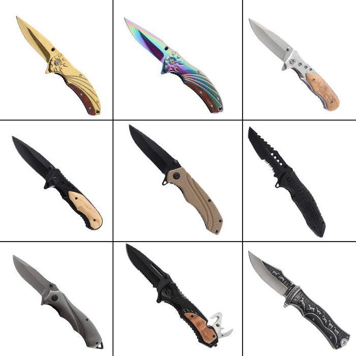 Xtreme© | 48 Foldable Pocket Knife Display [XTR-Knife-Display] Folding Knife Canadian Distributor