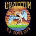 Led Zeppelin | "Swan 77 Distressed" Men's T-Shirt Black - Officially Licensed Short Sleeve Philcos