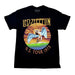Led Zeppelin | "Swan 77 Distressed" Men's T-Shirt Black - Officially Licensed Short Sleeve Philcos