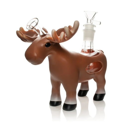 LIT® Silicone | 7" Moose Water Pipe [TS211] Resin · Silicone · Plastic Bong Smoking Cat Distribution