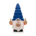 Lit Silicone 6" Give No Fux Gnome Water Pope with glass bowl Bongs Smoking Cat Distribution Blue and Orange