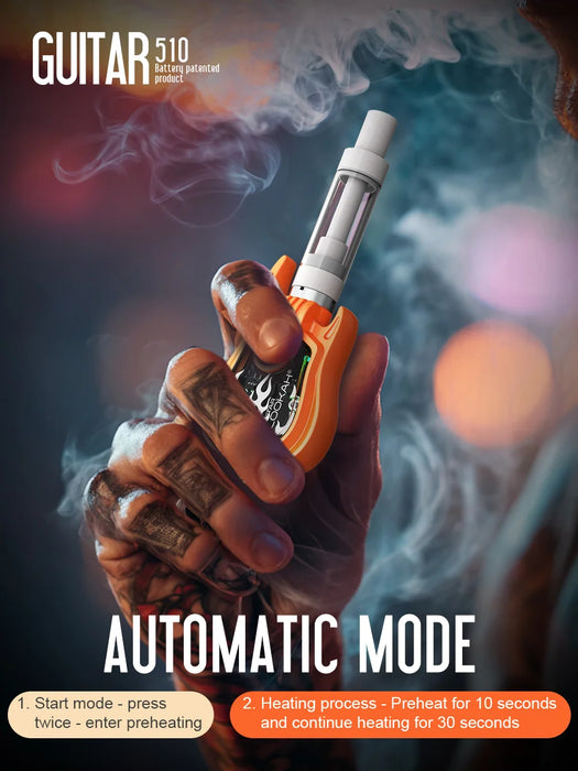 Lookah Guitar Vape Battery Get Lookah Guitar 510 Voltage Batteries Online at Got Vape Lookah Guitar Vape Battery Get Lookah Guitar 510 Voltage Batteries Online at Got Vape