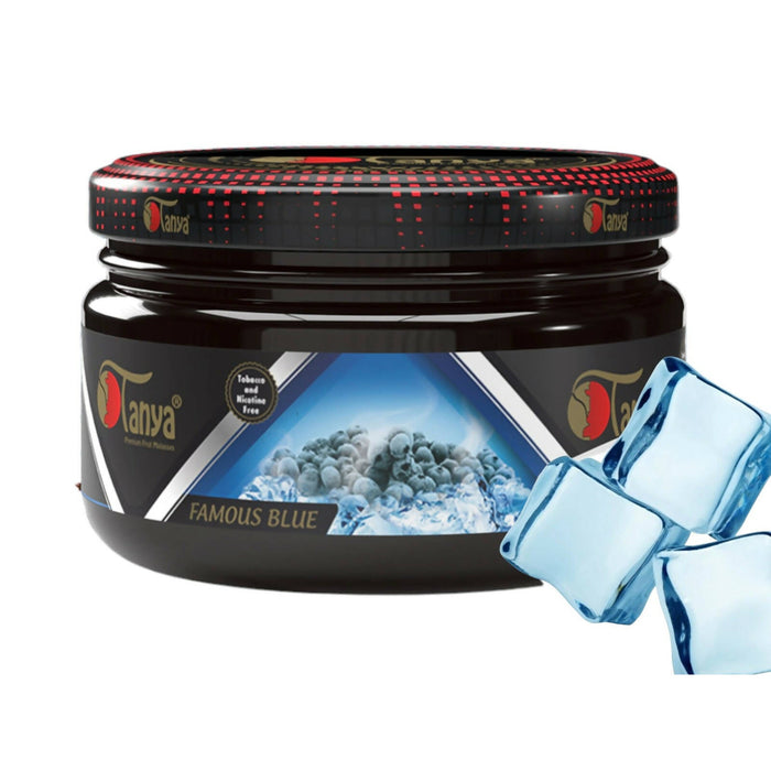 TANYA HOOKAH FLAVOR 250G CAN ZERO NICOTINE- ZERO TOBACCO Hookah Accessories Jatiimports LLC FAMOUS BLUE