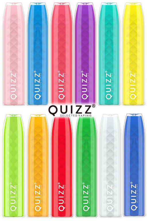 Quizz 600 Puffs Disposable Mesh Coil Vape – 2% Nic Box of 10- - One Wholesale