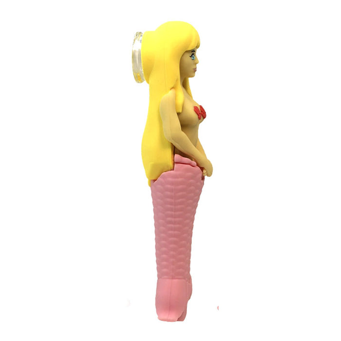 4.7" Mermaid hand pipe-Assorted [H365] Silicone Pipe YHS Smoke