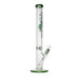 Johnny Green | 20″ 9mm Straight Tube with Grid Percolator Slide – Green (MJG-014) Glass Bong Canadian Distributor
