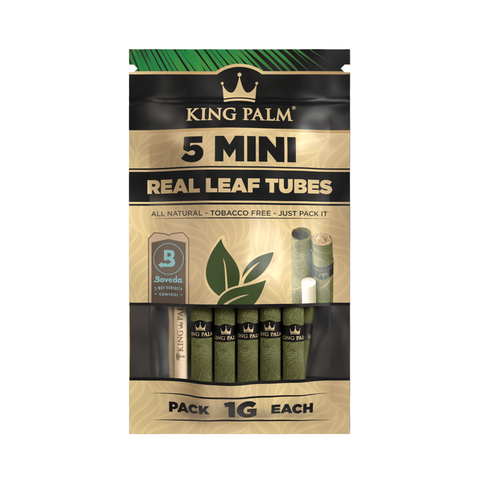 King Palm | 5 Mini Hand-Rolled Leaf Box of 15 Leaf Wrap Cannatron