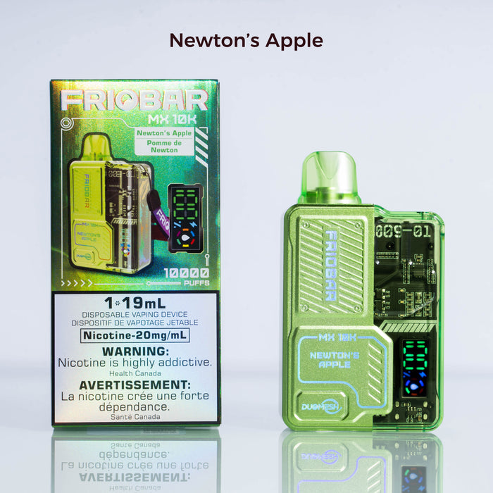 FRIOBAR | MX 10K Rechargeable Disposable Vape Box of 5 Disposable Vape Canadian National Distributors Newton's Apple