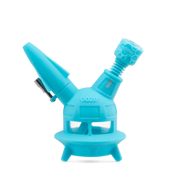 Ooze | UFO Silicone Water Pipe & Dab Straw Bongs Cannatron Aqua Teal