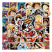 50pcs Assorted Anime Design Stickers Collectable Items Every Weekend One Piece
