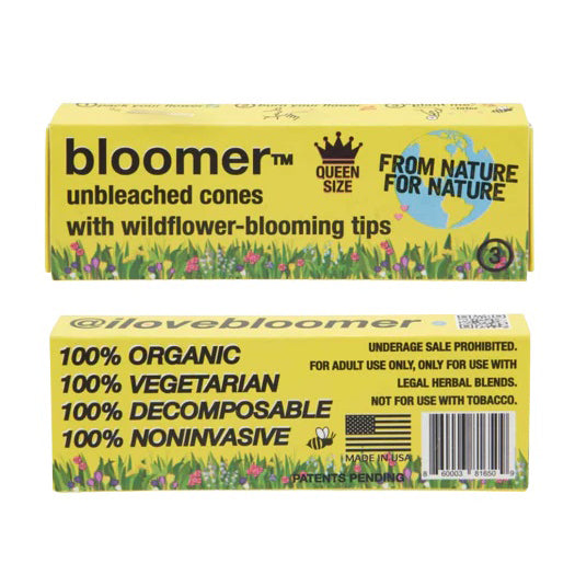 bloomer™ | queen size paper cones - unbleached box of 20 ROLLING PAPER bloomer