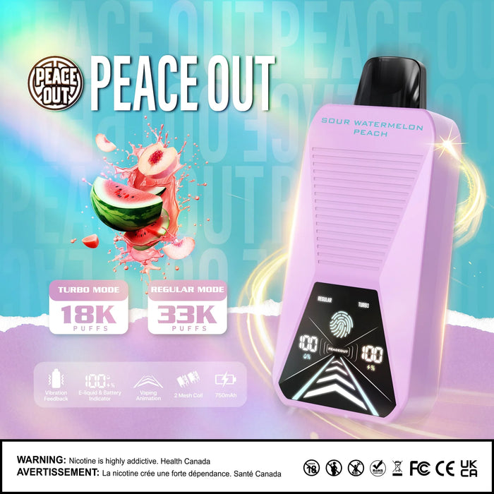 [ON] Peace Out |  Bazooka 33k Box of 5