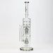 [2 Pack Bundle] 17" H2O dual diffuser glass water bong [H2O-5002] Glass Bong ONE